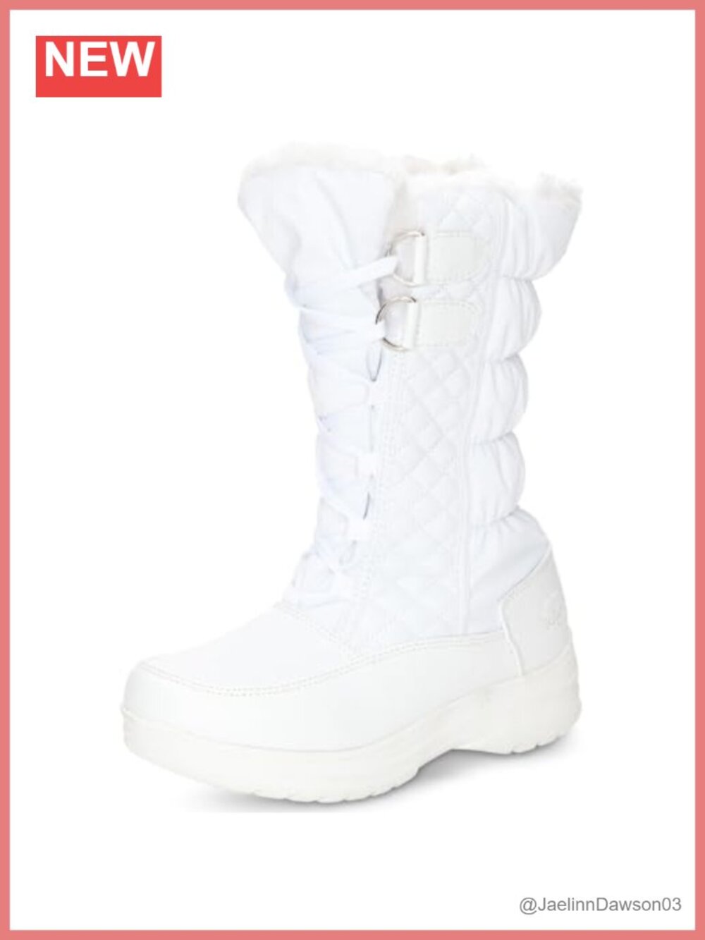Womens Insulated Waterproof Snow Boots Faux Fur Rubber Sole Winter